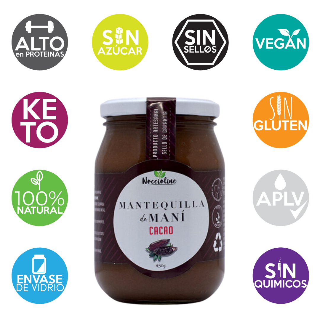 Mantequilla de Maní Cacao 450g