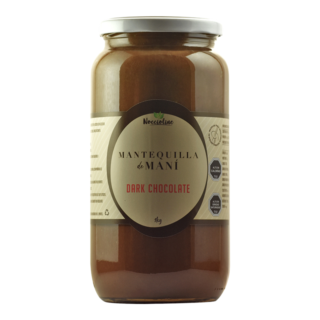 Mantequilla de Maní Dark Chocolate 56% Cacao Sin Azúcar 1 kilo