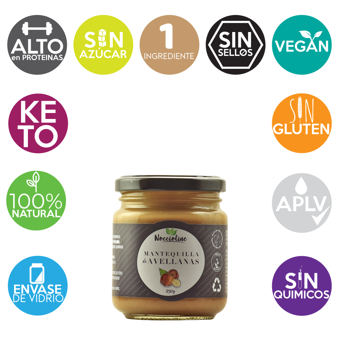 Mantequilla Avellanas Europeas 250g